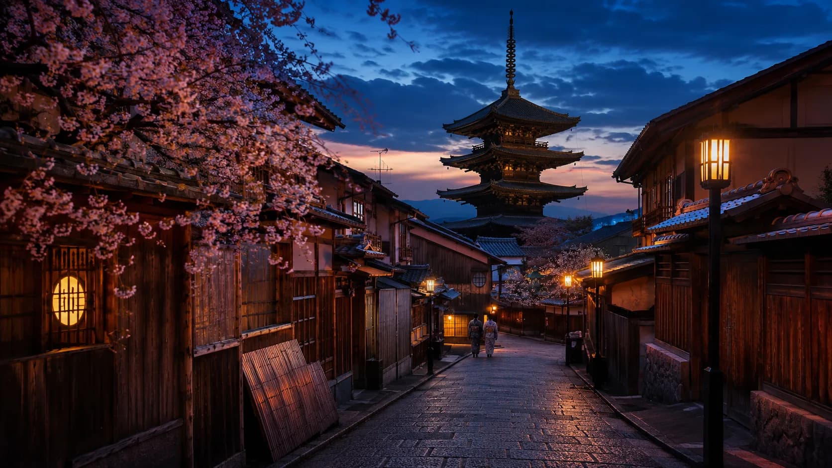 The cover of a printed square Voyabello Memory Book titled Kyoto, quietly, dated April 2026